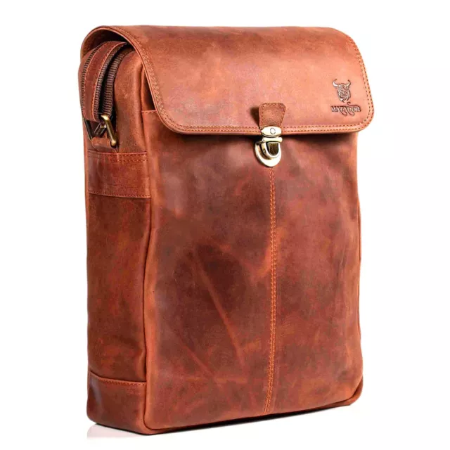 MATADOR Umhängetasche Herren / Damen Schultertasche ECHT Leder Messenger Bag