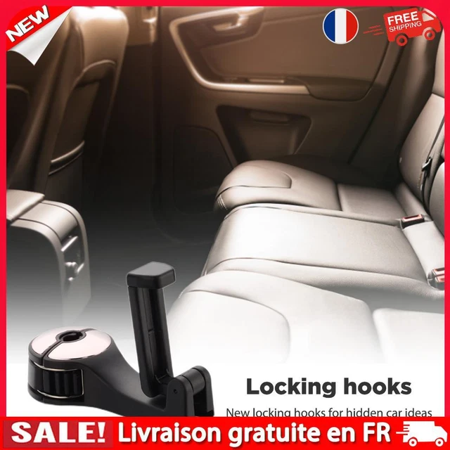 Crochet Appuie-Tête Voiture 2-en-1 Tufa - Support Téléphone + Porte-Bagages