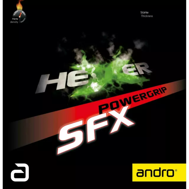 Andro Hexer Powergrip SFX / Tischtennisbelag / NEU /zum Sonderpreis