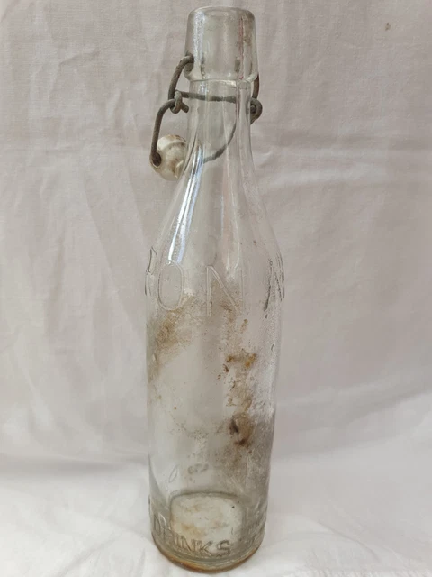 Corona Beer Clear Glass Bottle Vintage 30cm Thomas & Evans LTD 2