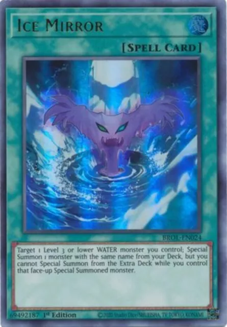 Yugioh! Ice Mirror - BROL-EN024 - Ultra Rare - 1st Edition Near Mint, English