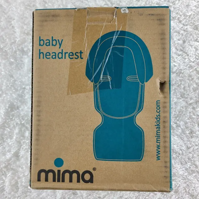 Mima white baby headrest ONE SIZE adjustable support wedge carseat stroller safe