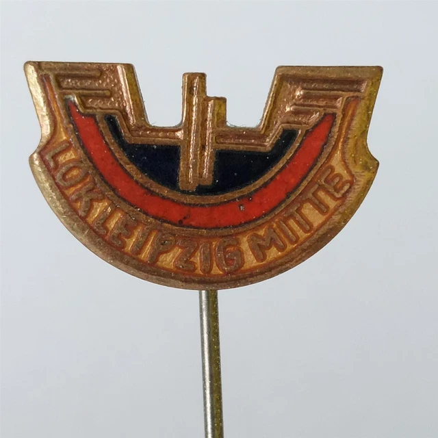 FUSSBALL ANSTECKNADEL BSG Lok Leipzig Mitte DDR Sachsen Bezirk Leipzig