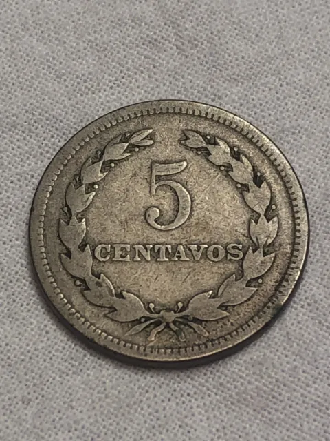 1915 - El Salvador - 5 Centavos - KM 129