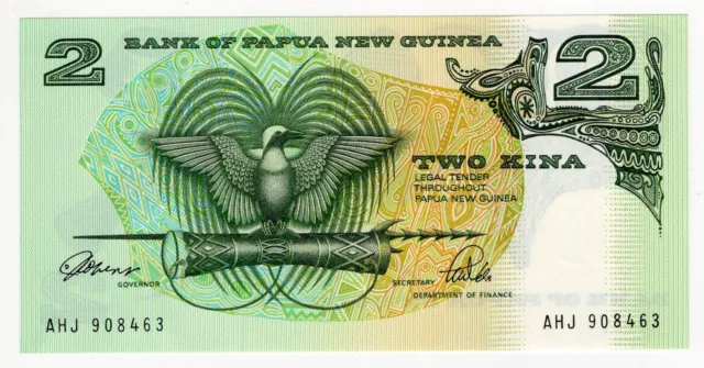 1992 Papua New Guinea Two 2 Kina World Banknote Nice Bill