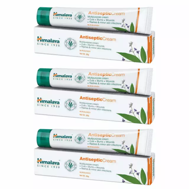 3 Pcs Himalaya Wellness Antiseptic Cream 20gm 100% Ayurvedic Ingredient 2