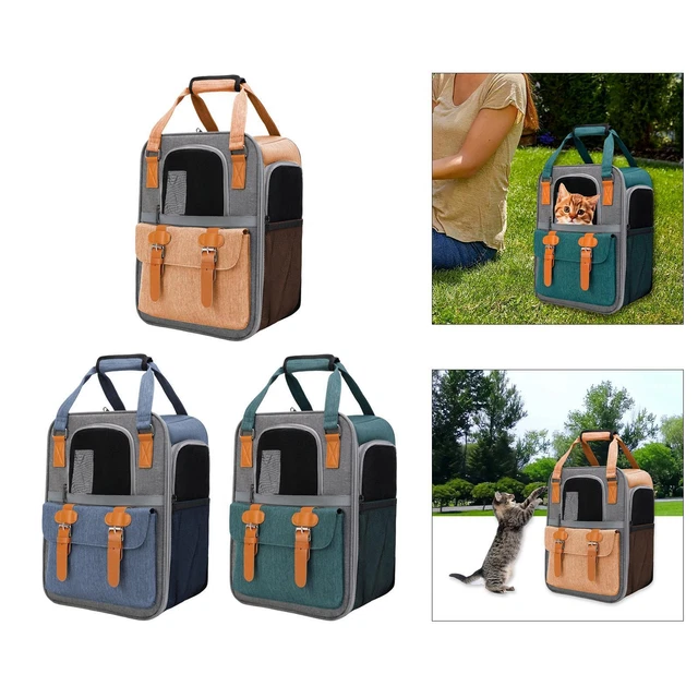 Pet Cat Carrier Backpack Dog Travel Bag avec bandoulière réglable pour la