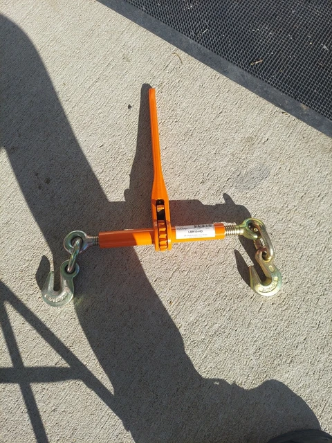 VULCAN Load Binder with 2 Grab Hooks. Ratchet Style, 7100 Pound