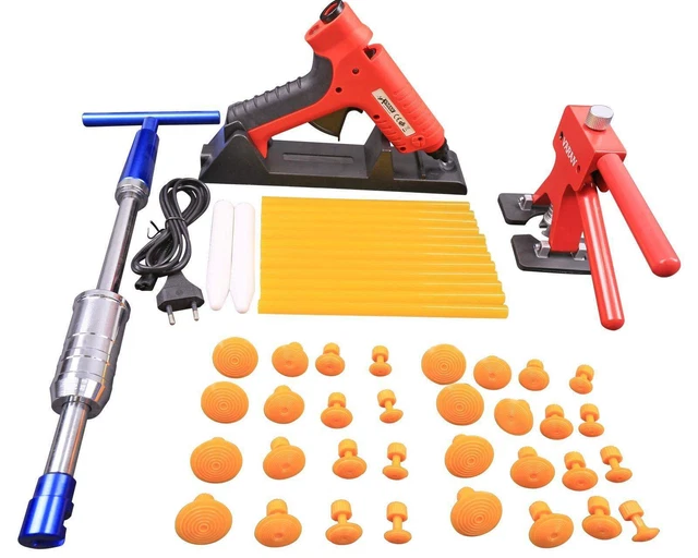 Kit de desabollado sin pintura 49 piezas, herramienta de reparación de carroc...