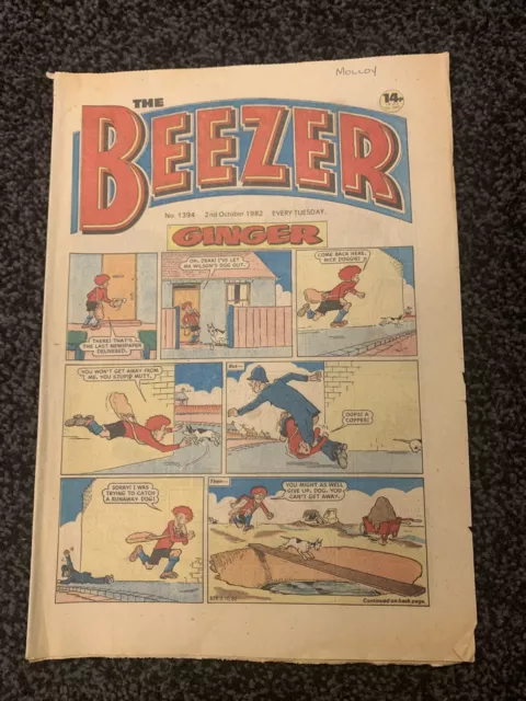 The Beezer comic No. 1394 2nd Oct 1982