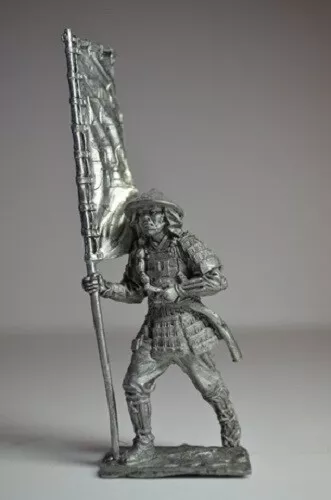 Tin figures Ashigaru-standard-bearer, late 16th - early. 17th century, 54 mm