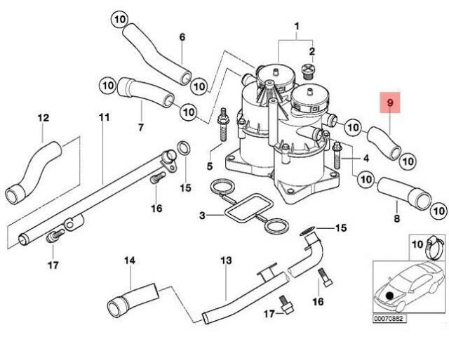 Crankcase Ventilation Valve / Oil Separator Kit For BMW 3er 5er & Land Rover Freelander - Maxgear Genuine