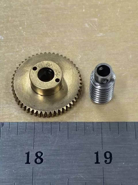 Matching Worm Gear Set 50 Teeth 48 Pitch 50:1 Ratio 50 X Reducer Or Reduction
