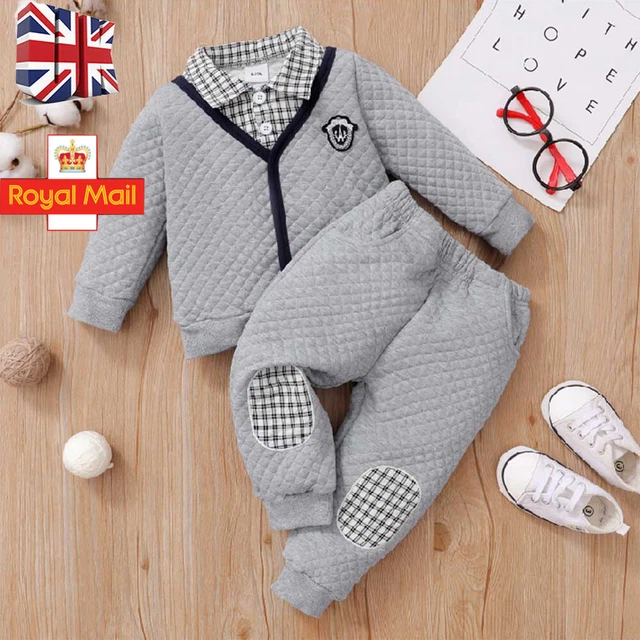 Newborn Baby Boys Gentlemen Outfits Long Sleeve Romper Jumpsuit Clothes Bodysuit