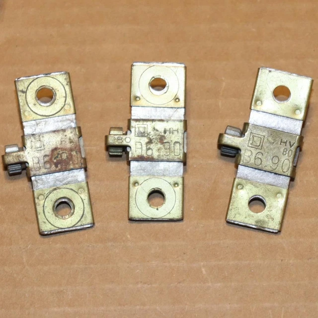 One Lot of 3  Square D  B6.90   Thermal Overload Relay Heater Element Sq D