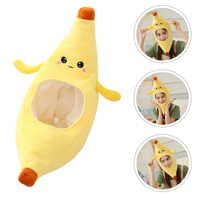Tocado de plátano felpa plátano novedad fiesta sombrero ropa bebé niño