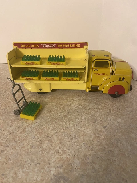 Vintage 1950’S Marx Coca-Cola Delivery Toy Truck