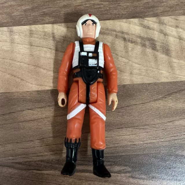 Vintage Star Wars Kenner X-Wing Pilot Luke Action Figure Blank Raised Bar 1978
