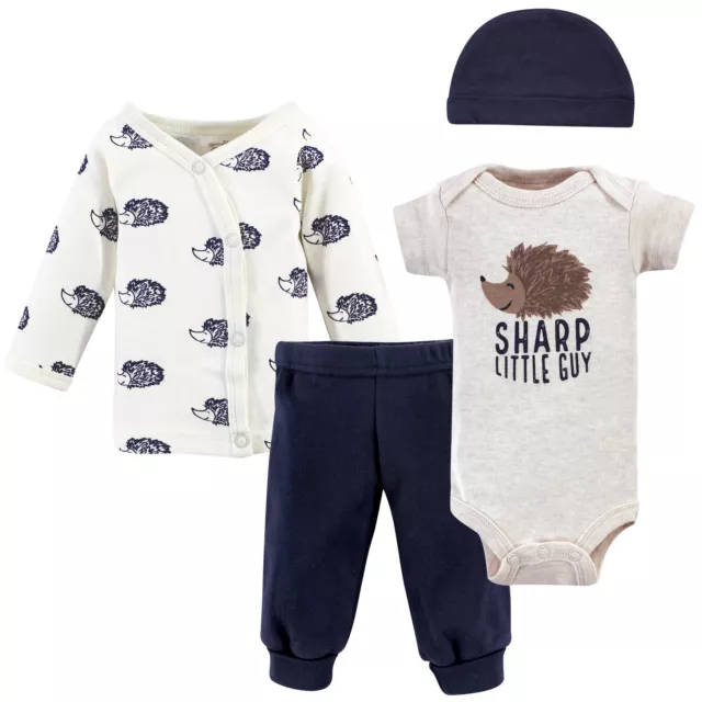 Touched by Nature Organic Cotton Preemie Layette 4pc Set, Hedgehog, Preemie