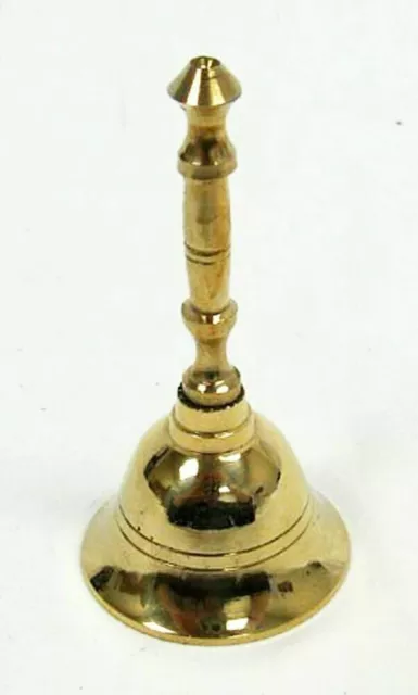 Brass School Dinner Hand Bell Handbell 10cm Reception Bell, Handicraft 3