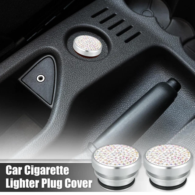 2 Pcs Cigarette Lighter Cover Cap 12 Volt Universal for Car Boat Multicolor