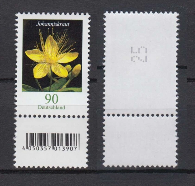Bund 3304 EAN-Code unten RM ungerade Nummer 2 stellig Johanniskraut  90 C **