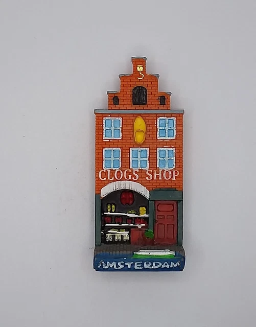 Magnete Calamita Resina Frigo  Souvenir Fridge Magnet Amsterdam Olanda