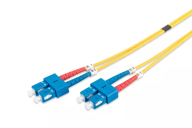 DIGITUS DK-2922-02 – Fibre Optic Cable OS2 – 2 m – SC to SC – Duplex (US IMPORT)