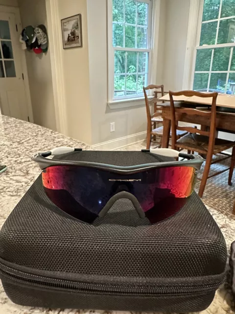 Oakley Pro M Frame Sunglasses Disc. No Hinge Red Iridium Strike Lens w/extras