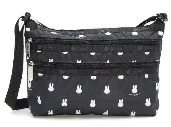 Miffy Shoulder bag Crossbody strap with face White W 9.8 in Dick