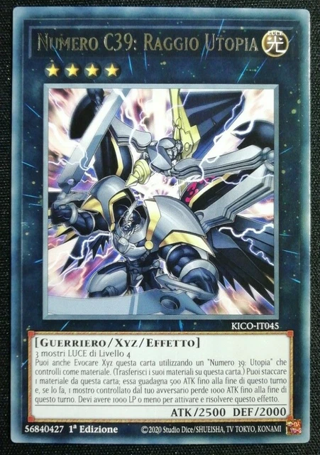 NUMERO C39 : RAGGIO UTOPIA Rara in Italiano KICO-IT045 YUGIOH NUMERO C39 : RAGGIO UTOPIA Rara in Italiano KICO-IT045 YUGIOH