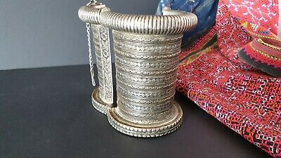 Old Afghanistan Tribal Ornate Silver Bracelet …beautiful collection & accent pie 3