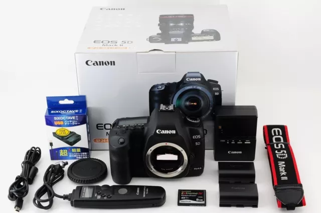 Canon EOS 5D Mark II 21.1MP Digital Camera Shutter Count 5490 [Near Mint in Box]