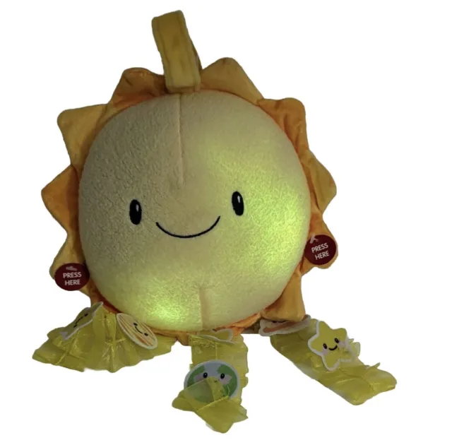 Cuddle Barn Sunny Animated Musical Stuffed Animal Plush Toy Baby Sun Glow Lights