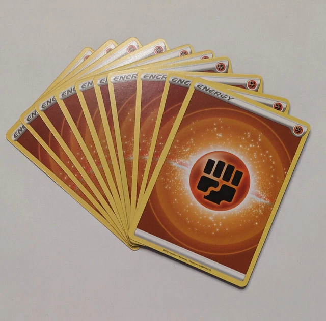 10 Basic Fighting Energy Pokémon TCG SWSH Cards NM