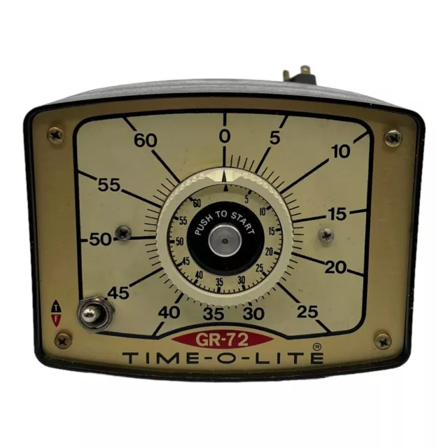 Time-O-Lite Vintage Professional Darkroom Photography Timer Model GR-72 WORKS