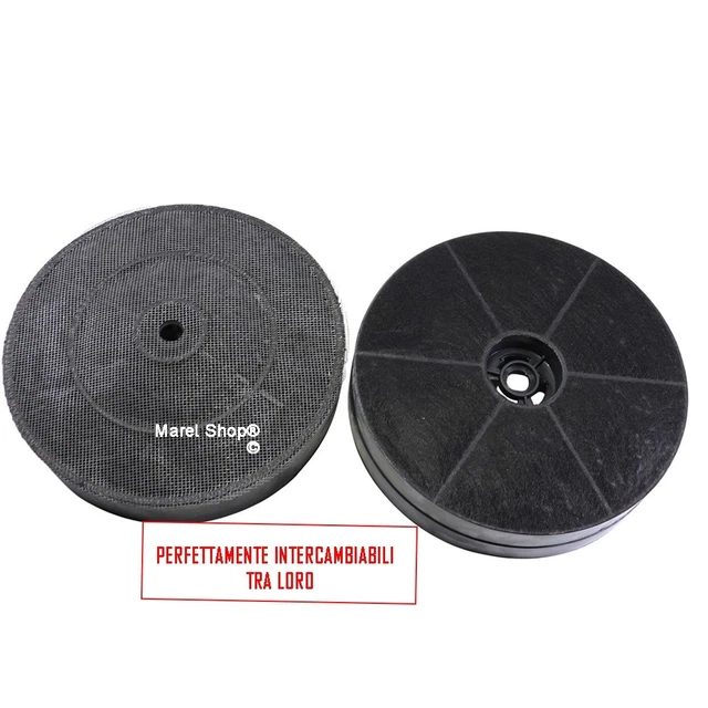 Coppia Filtri in Carbone per Cappa Galvamet Diametro 175 mm H 45 mm