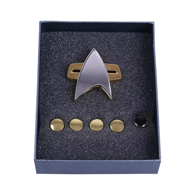 Voyager Communicator Rank Pips Pin The Next Generation Brooches Badge Set Gift