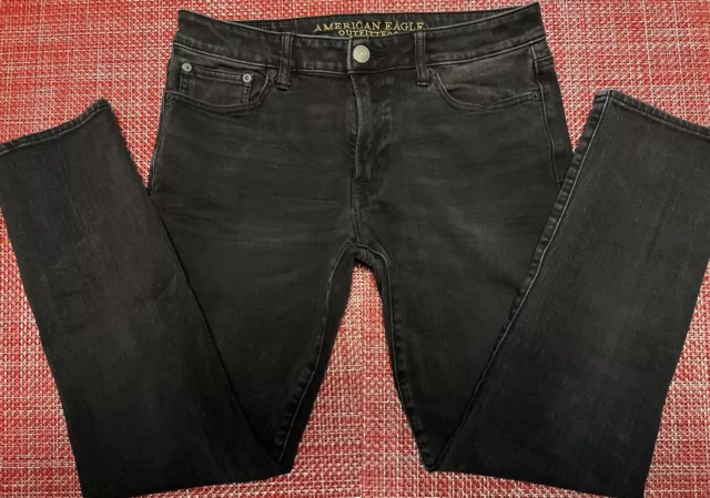 American Eagle Men’s Slim Straight Flex Fit Black Jeans 32x32