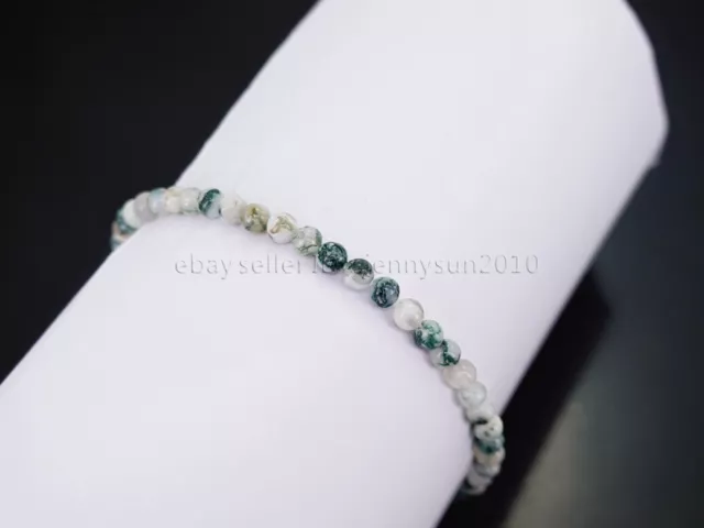 Handmade 4mm Mixed Natural Gemstone Round Beads Stretchy Bracelet Reiki Chakra