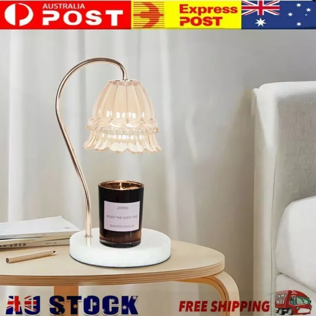 Peony Melting Wax Lamp Dimmable Night Light Aromatherapy Candle Warmer Light AU