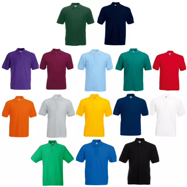 Polo Fruit Of The Loom Toutes Tailles S, M, L, Xl, Xxl