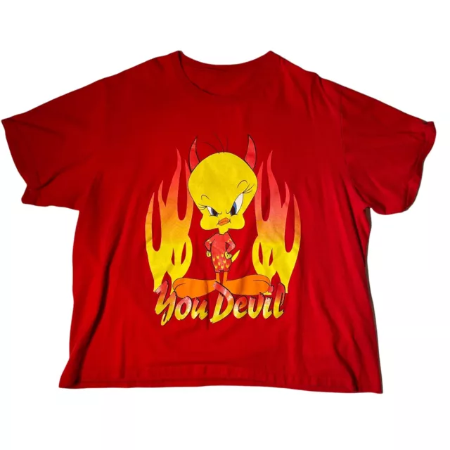 VINTAGE 90S LOONEY Tunes Tweety Bird Devil T Shirt Size XL $29.99 ...