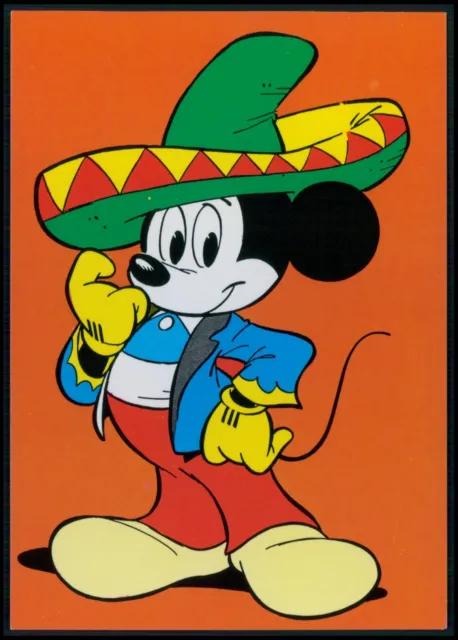 Verona Hamburg Walt Disney Mickey Mouse Mexico sombrero hat old 1960s postcard