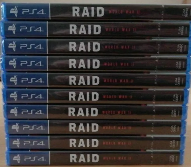 RAID WORLD WAR II / 2  - 100 UNITS - PlayStation 4 PS4 ~18+ Brand New & Sealed
