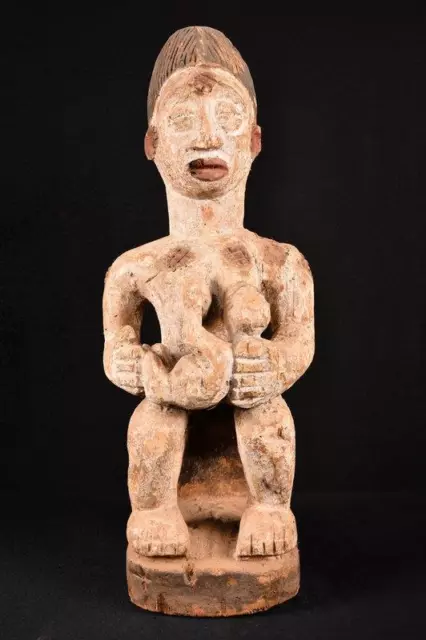21474 An Authentic African Punu Female Statue Gabon
