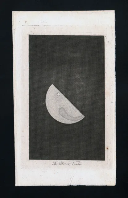 1809 Astronomy Print Planet Venus Solar System Telescope Celestial Antique