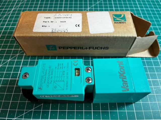 Pepperl + Fuchs Varikont UC3000 + U9 + E6 + R2 Ultrasonic Sensor Neu OVP #01