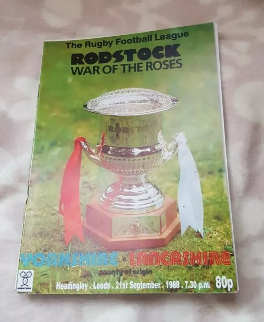 Rugby League War of the Roses - Yorkshire vs. Lancashire - 21/9/1988