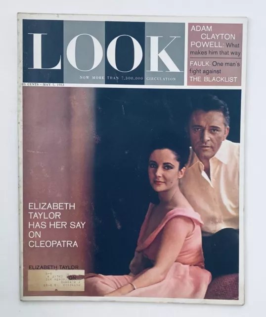 VTG Look Magazine May 7 1963 Vol 27 No. 9 Elizabeth Taylor & Richard Burton